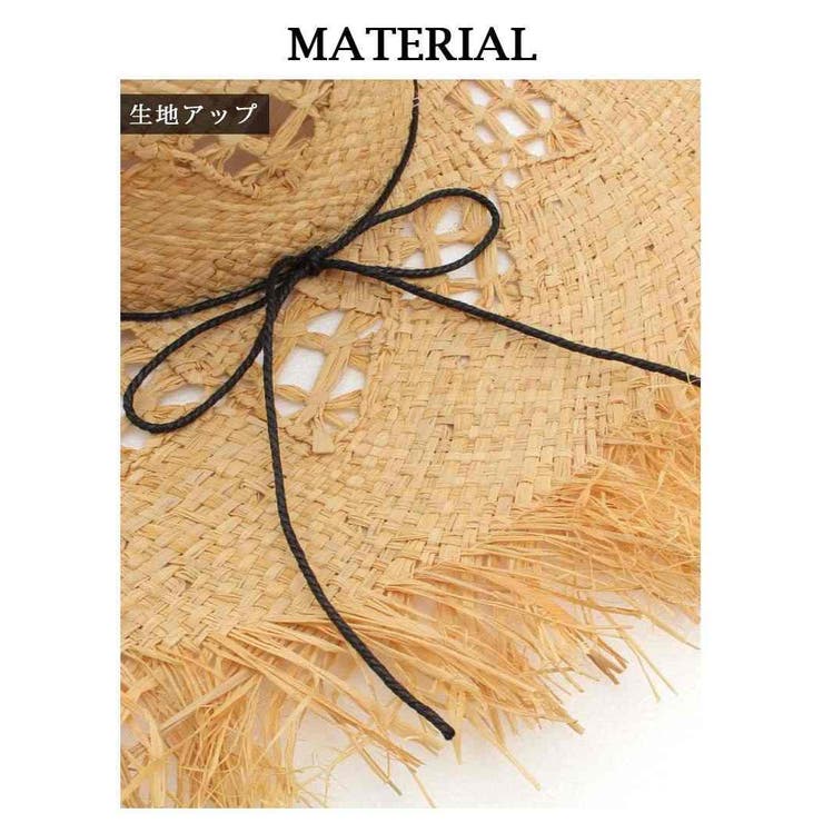 帽子 つば広め ストローハット | Ryuyu | 詳細画像8 