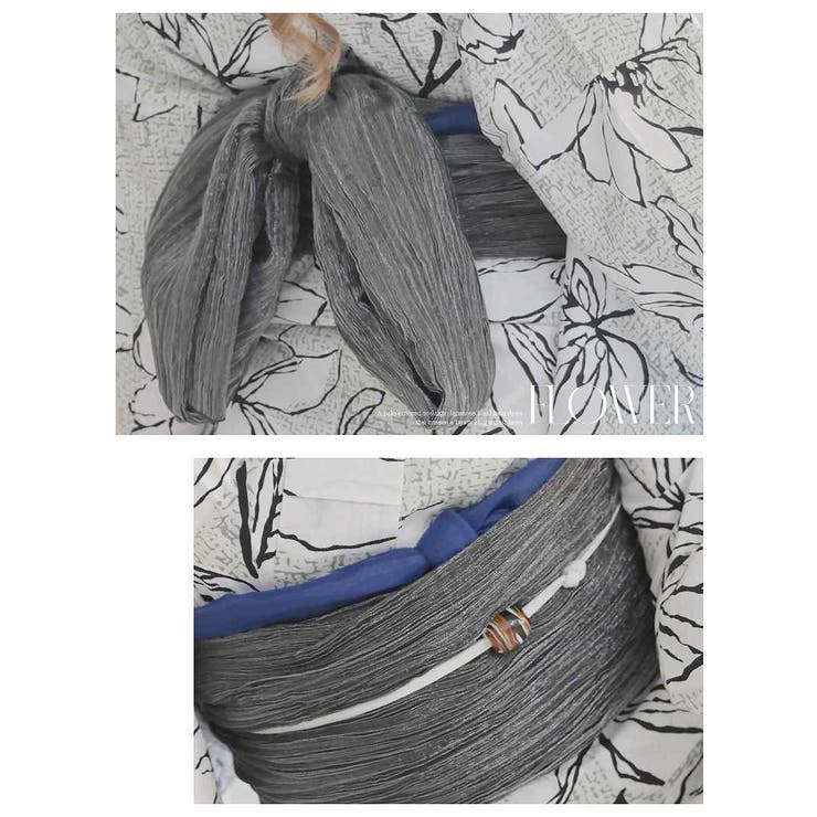 浴衣 グレー 大柄 | Ryuyu | 詳細画像5 