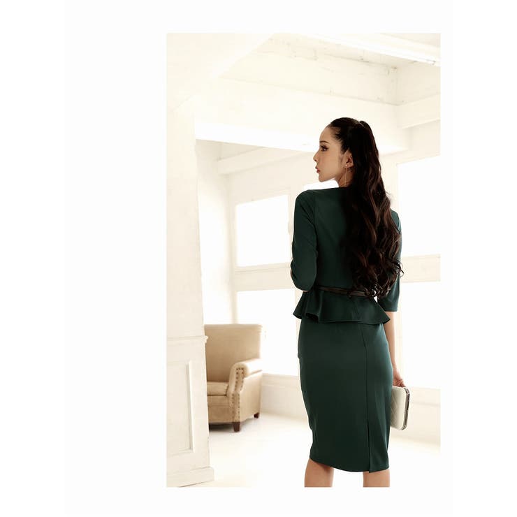 ワンピース キャバドレス ペプラム | Ryuyu | 詳細画像9 