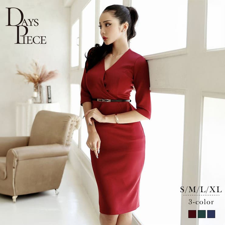 ワンピース キャバドレス ペプラム | Ryuyu | 詳細画像1 