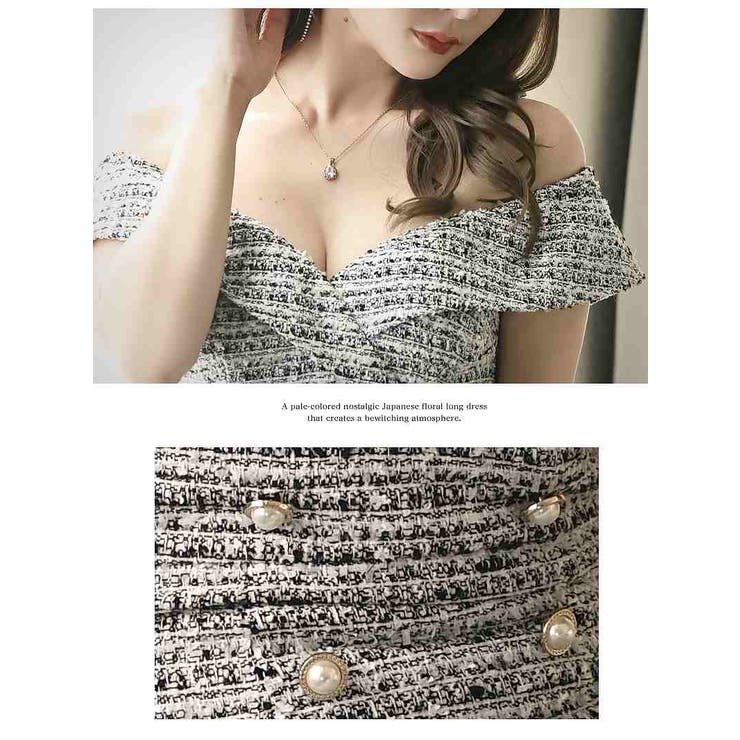 キャバドレス ミニ ツイード | Ryuyu | 詳細画像6 