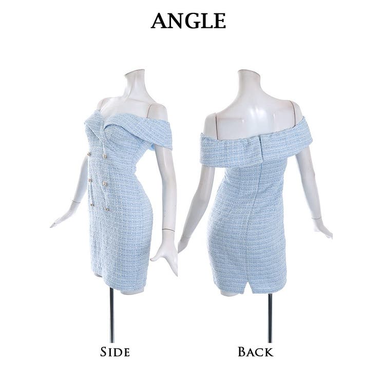 キャバドレス ミニ ツイード | Ryuyu | 詳細画像12 