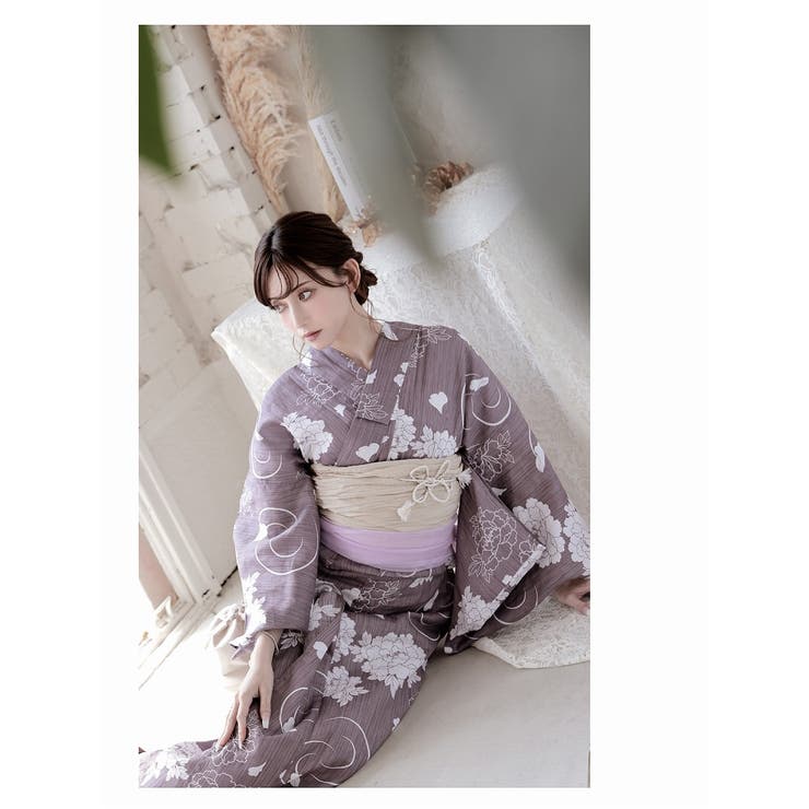 バーゲンで 浴衣 大人浴衣[品番：RV000012073]｜Ryuyu（リューユ）の 紫 着物・浴衣