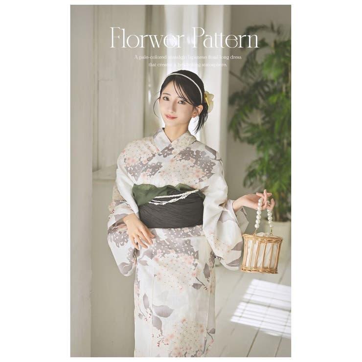浴衣 桜柄 花柄[品番：RV000012078]｜Ryuyu（リューユ）の