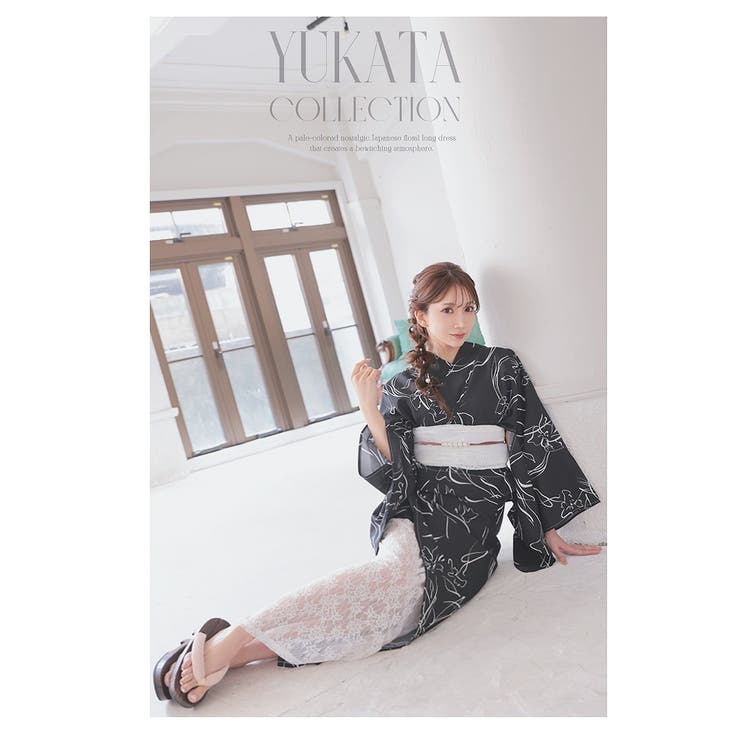 浴衣 黒 上品[品番：RV000012083]｜Ryuyu（リューユ）のレディース