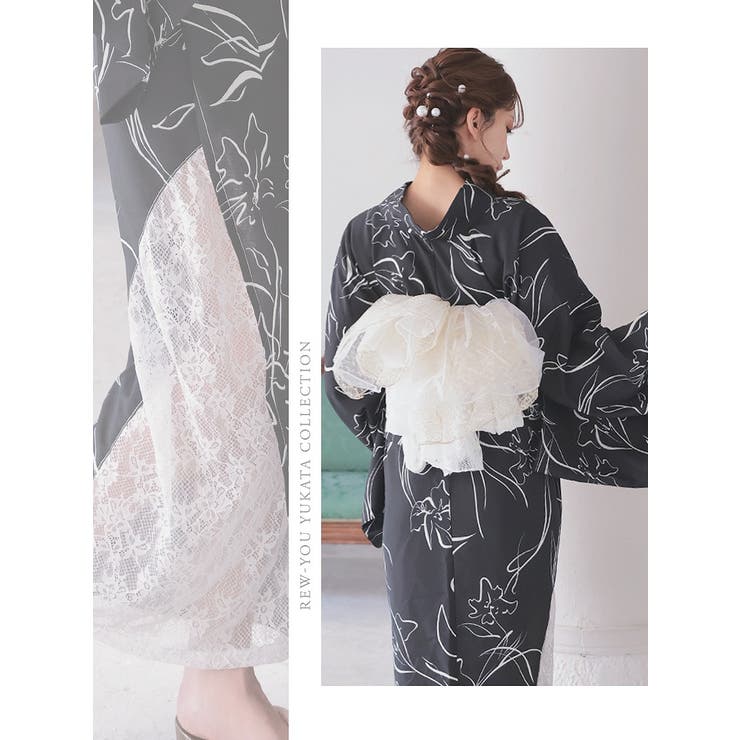 浴衣 黒 上品 | Ryuyu | 詳細画像6 