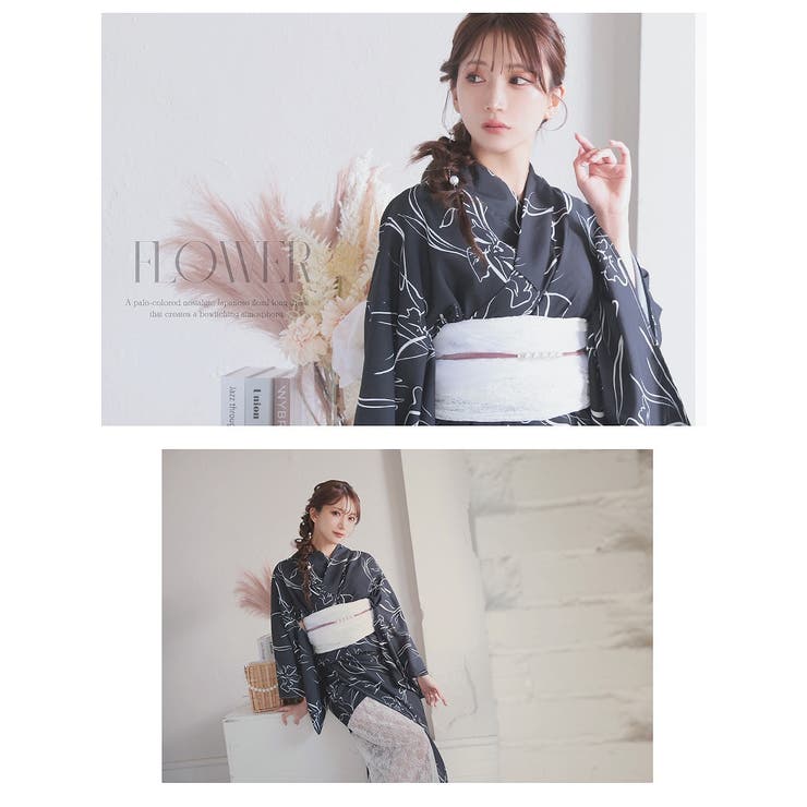 浴衣 黒 上品 | Ryuyu | 詳細画像8 