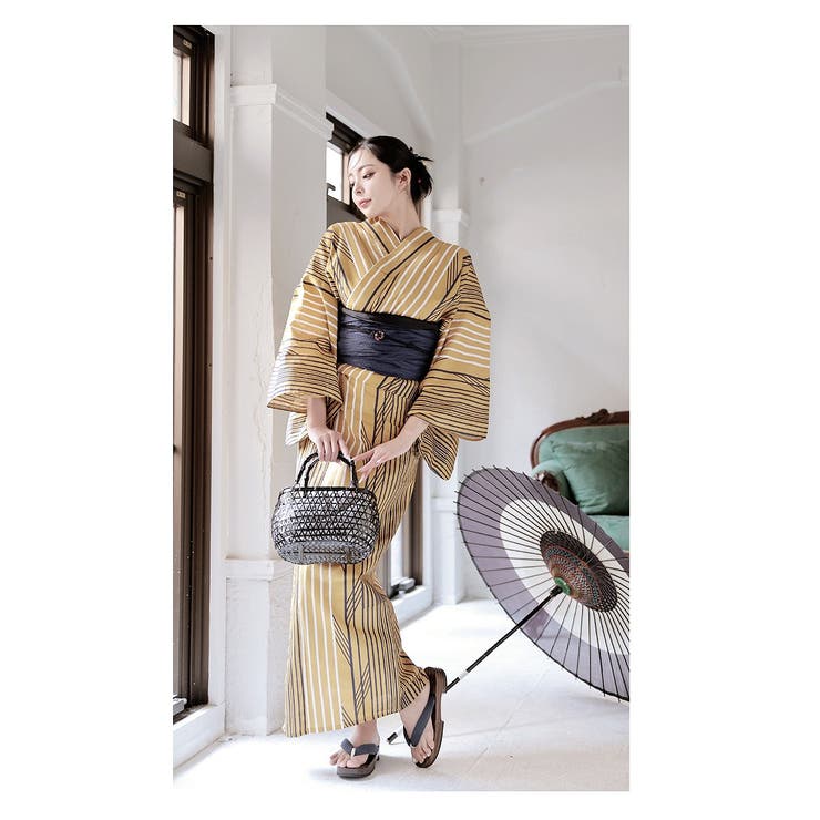 浴衣 イエロー レトロモダン | Ryuyu | 詳細画像2 