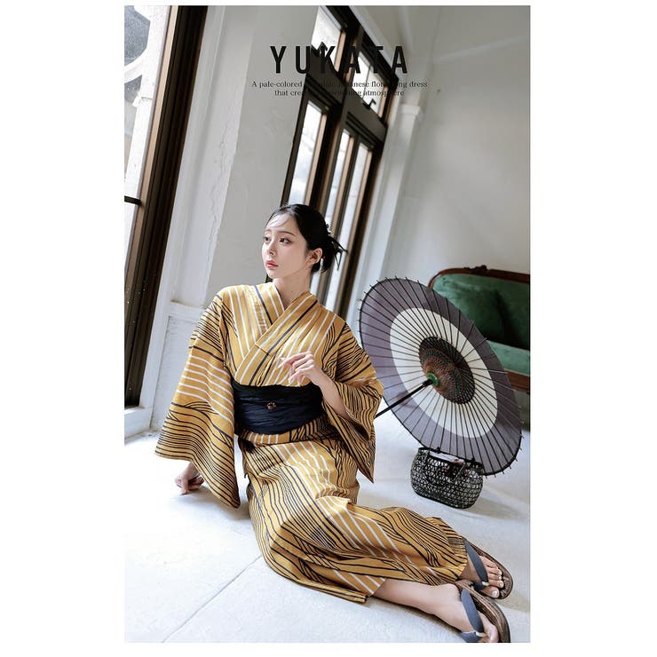 浴衣 イエロー レトロモダン | Ryuyu | 詳細画像6 