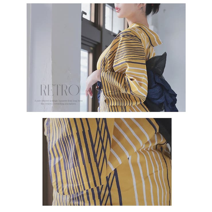 浴衣 イエロー レトロモダン | Ryuyu | 詳細画像7 