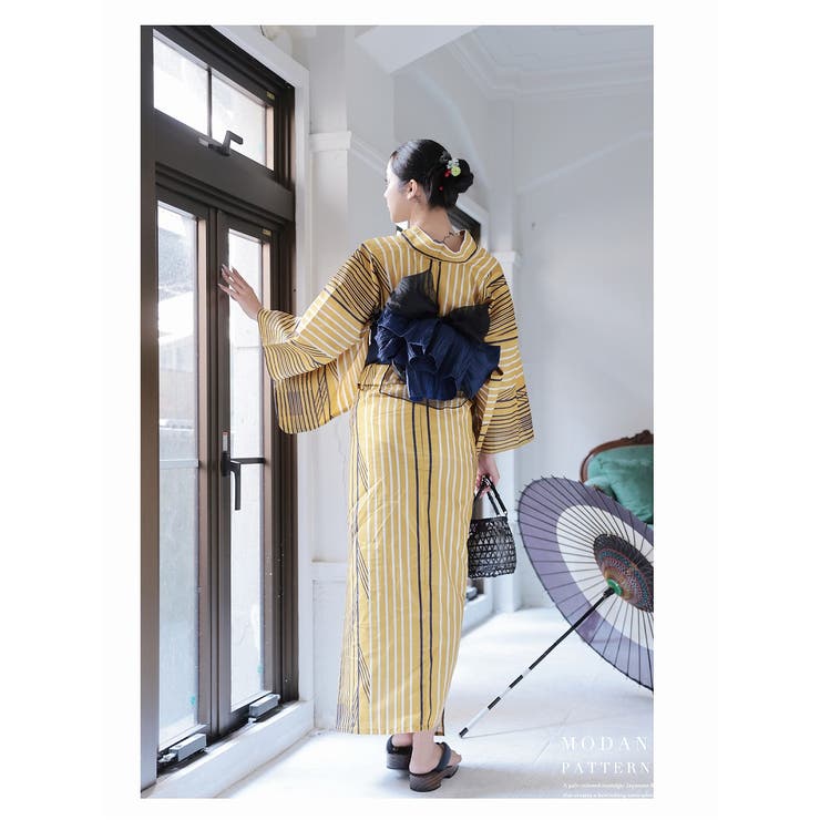 浴衣 イエロー レトロモダン | Ryuyu | 詳細画像8 