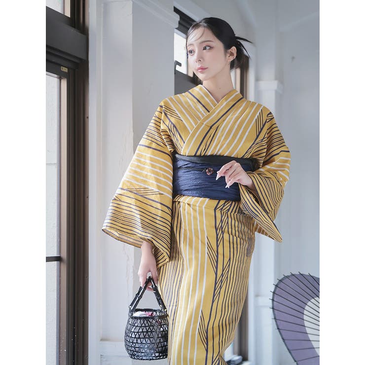 浴衣 イエロー レトロモダン | Ryuyu | 詳細画像9 