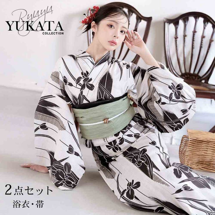 浴衣 白 クール[品番：RV000012108]｜Ryuyu（リューユ）の