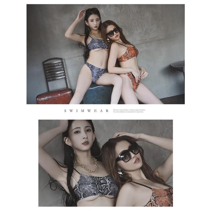 水着 パイソン柄 SNS映え | Ryuyu | 詳細画像10 