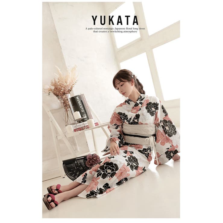 浴衣 白 牡丹柄 | Ryuyu | 詳細画像7 