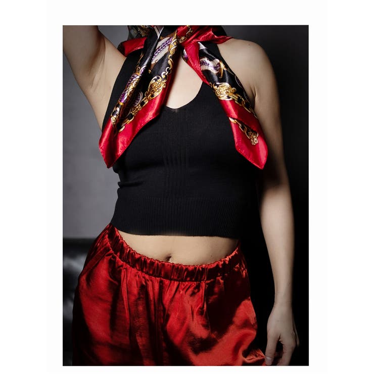 ブラック | キャミソール タンクトップ ニット | bombshell