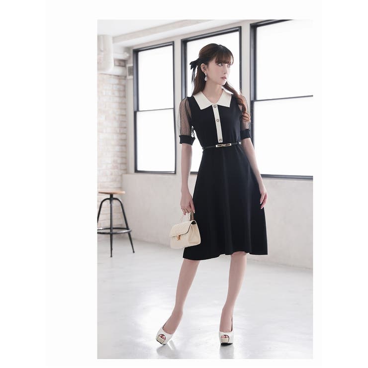 ワンピース キャバドレス 膝丈 | Ryuyu | 詳細画像2 