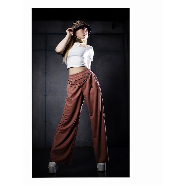 ホワイト | 半袖Tシャツ カットソー リブニット素材 | bombshell