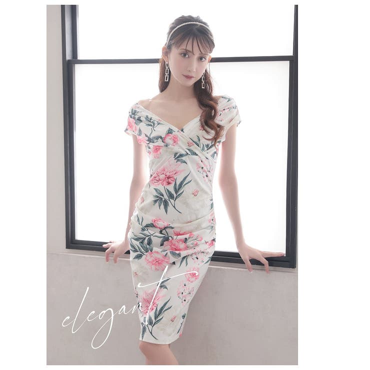 ワンピース キャバドレス 花柄 | Ryuyu | 詳細画像6 