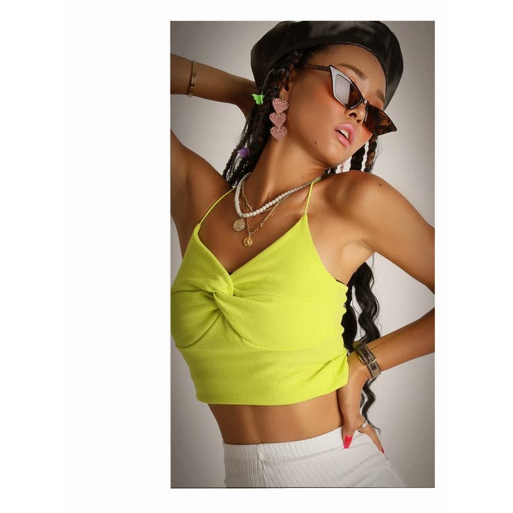 イエロー | キャミソール タンクトップ ショート丈 | bombshell