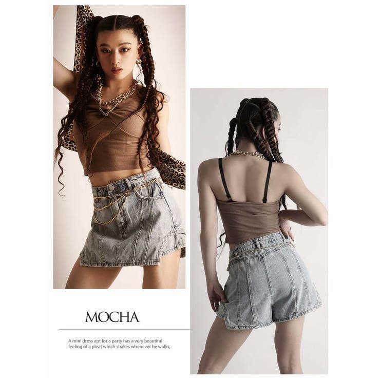 キャミソール タンクトップ ショート丈 | bombshell | 詳細画像4 