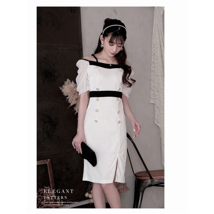 キャバドレス ミニ 袖付き | Ryuyu | 詳細画像6 