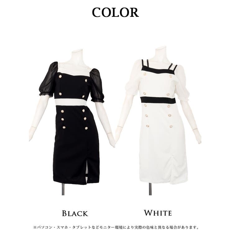 キャバドレス ミニ 袖付き | Ryuyu | 詳細画像10 