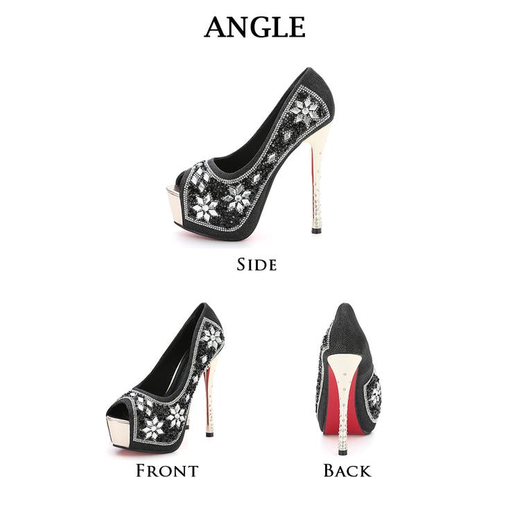 パンプス ヒール ゴージャスビジュー | Ryuyu | 詳細画像6 