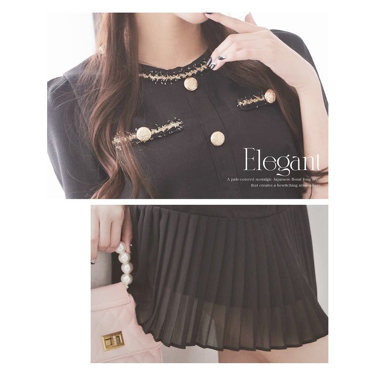 ワンピース キャバドレス 半袖 | Ryuyu | 詳細画像4 