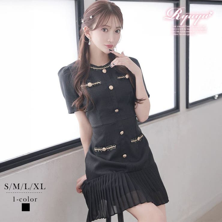 ワンピース キャバドレス 半袖 | Ryuyu | 詳細画像1 