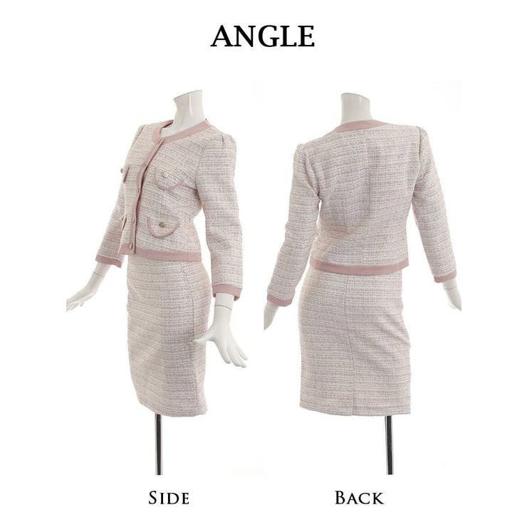 キャバスーツ ツイードスーツ 膝丈 | Ryuyu | 詳細画像11 