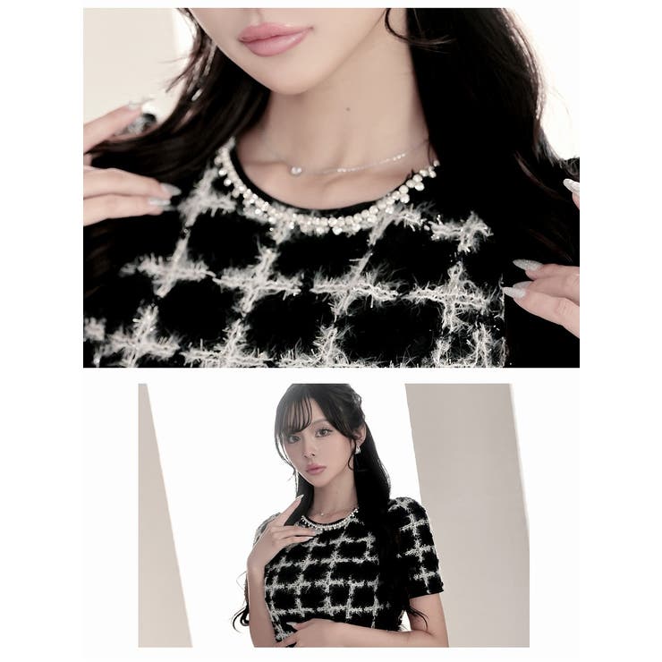 ワンピース キャバドレス ラメモール入り | Ryuyu | 詳細画像3 