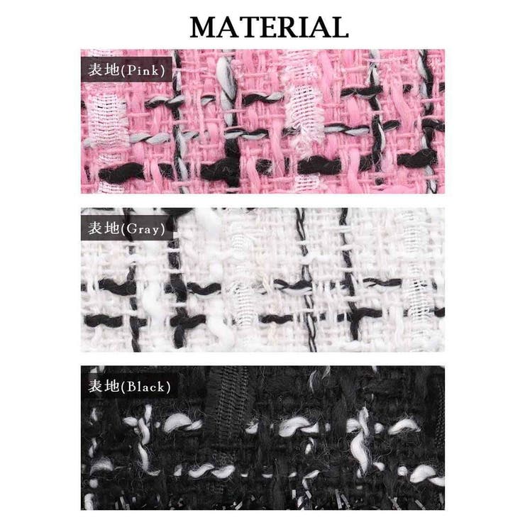 キャバスーツ ミックスツイード ノーカラースーツ | Ryuyu | 詳細画像15 