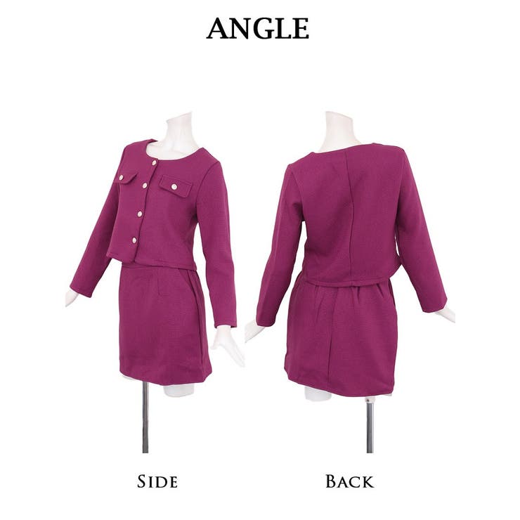 キャバスーツ セットアップ ツイード | Ryuyu | 詳細画像11 