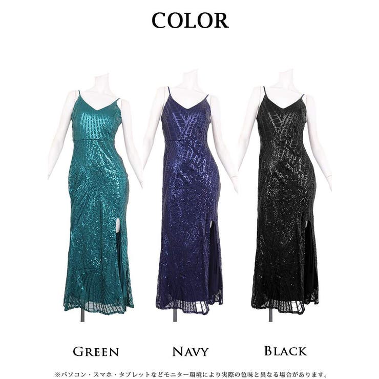 キャバドレス ロング スパンコール | Ryuyu | 詳細画像13 