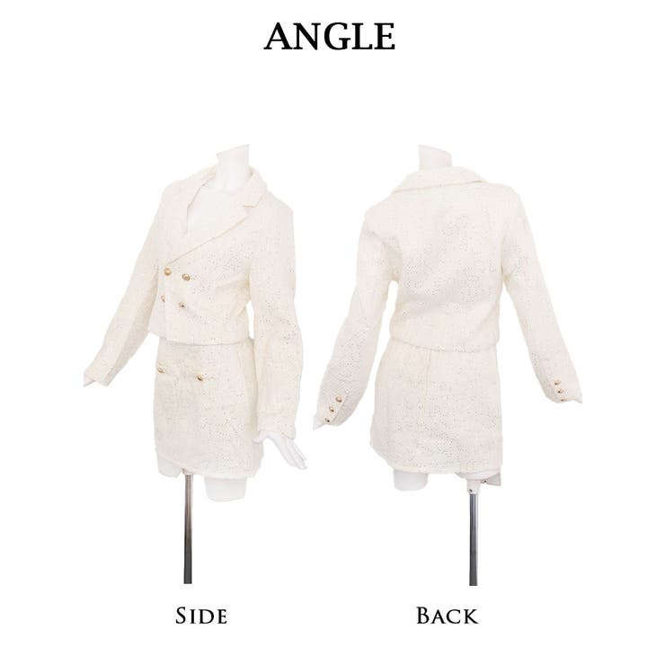 キャバスーツ スパンコール ツイード | Ryuyu | 詳細画像8 