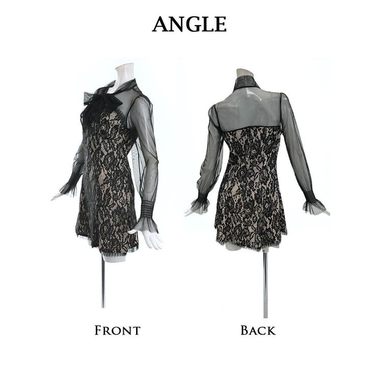 キャバドレス ミニ 長袖 | Ryuyu | 詳細画像8 