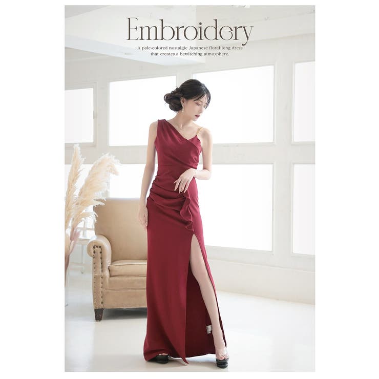 キャバドレス ロング ワンショル風 | Ryuyu | 詳細画像5 