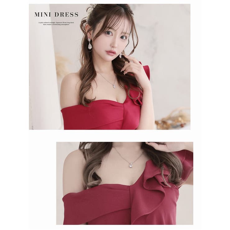 キャバドレス ミニ アシンメトリー | Ryuyu | 詳細画像3 