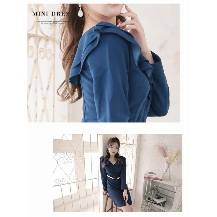 ワンピース キャバドレス 長袖 | Ryuyu | 詳細画像3 