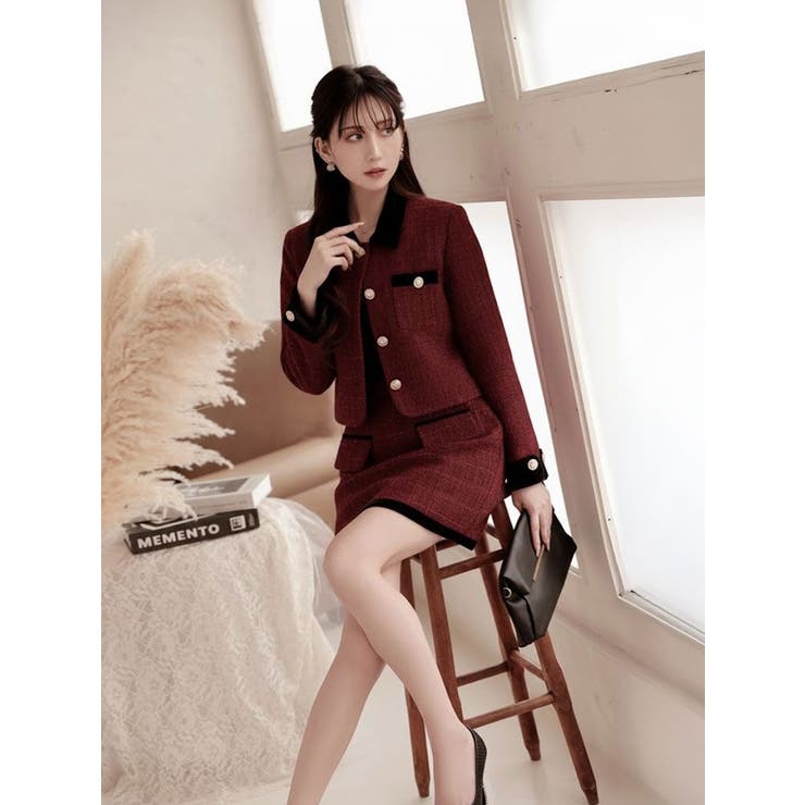 キャバスーツ 中綿 ほんのりラメ | Ryuyu | 詳細画像4 