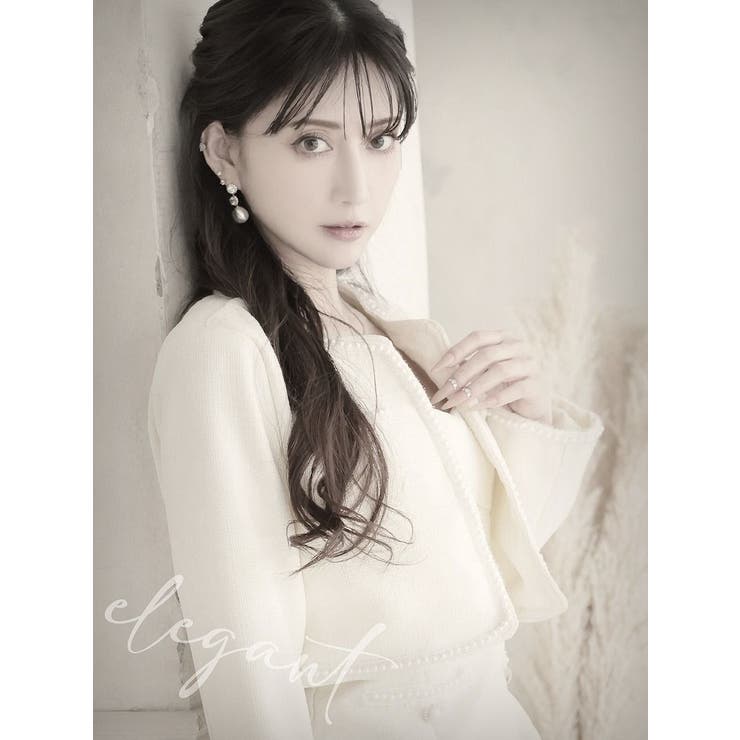 キャバスーツ 白 ツイード | Ryuyu | 詳細画像4 