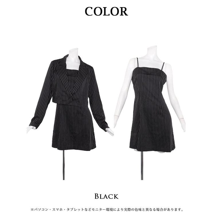 キャバスーツ ストライプスーツ ワンピーススーツ | Ryuyu | 詳細画像9 