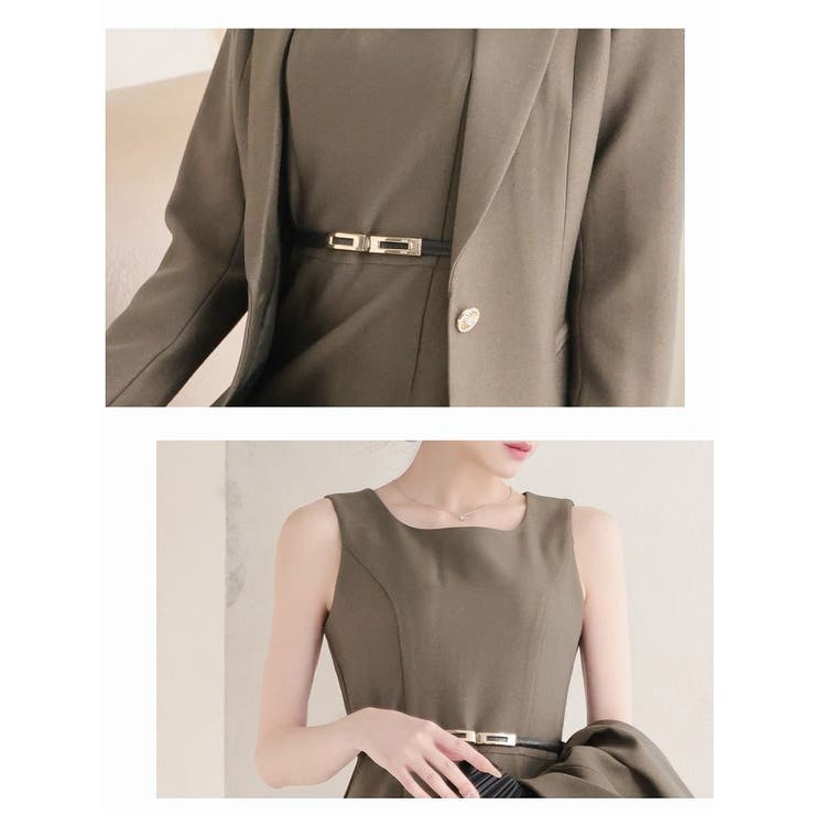 キャバスーツ カーキ モスグリーン | Ryuyu | 詳細画像3 