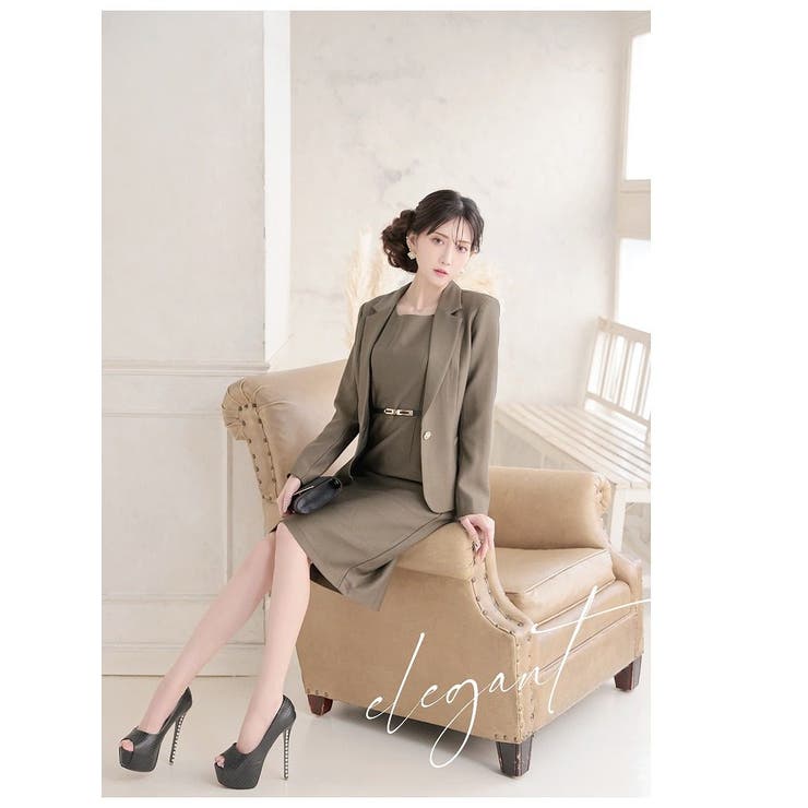 キャバスーツ カーキ モスグリーン | Ryuyu | 詳細画像4 