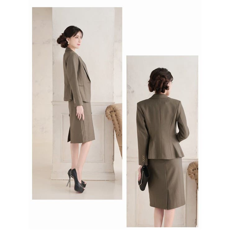 キャバスーツ カーキ モスグリーン | Ryuyu | 詳細画像7 