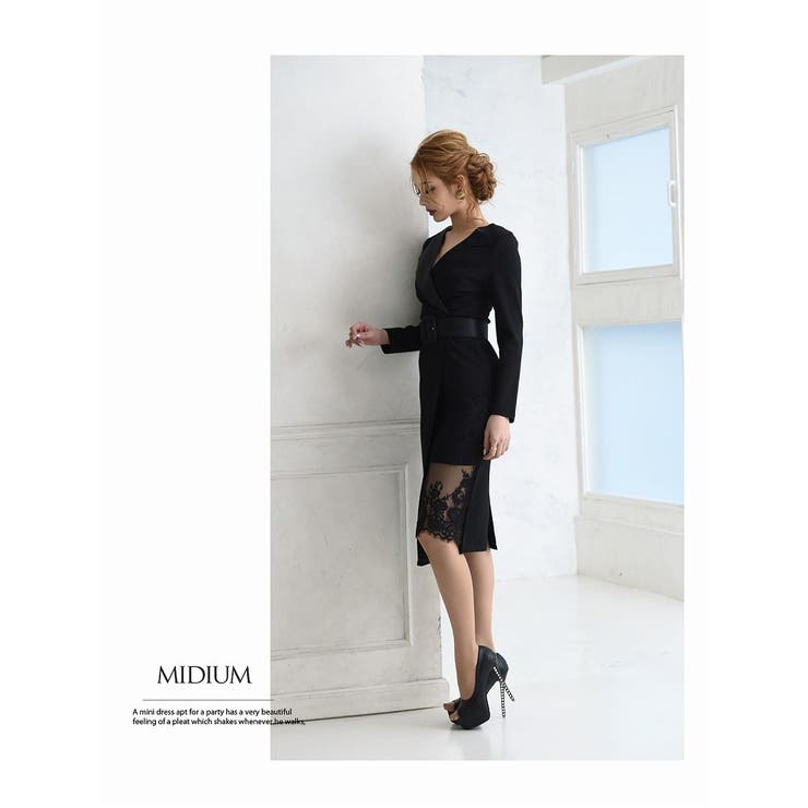 ワンピース キャバドレス ワンカラー | Ryuyu | 詳細画像7 