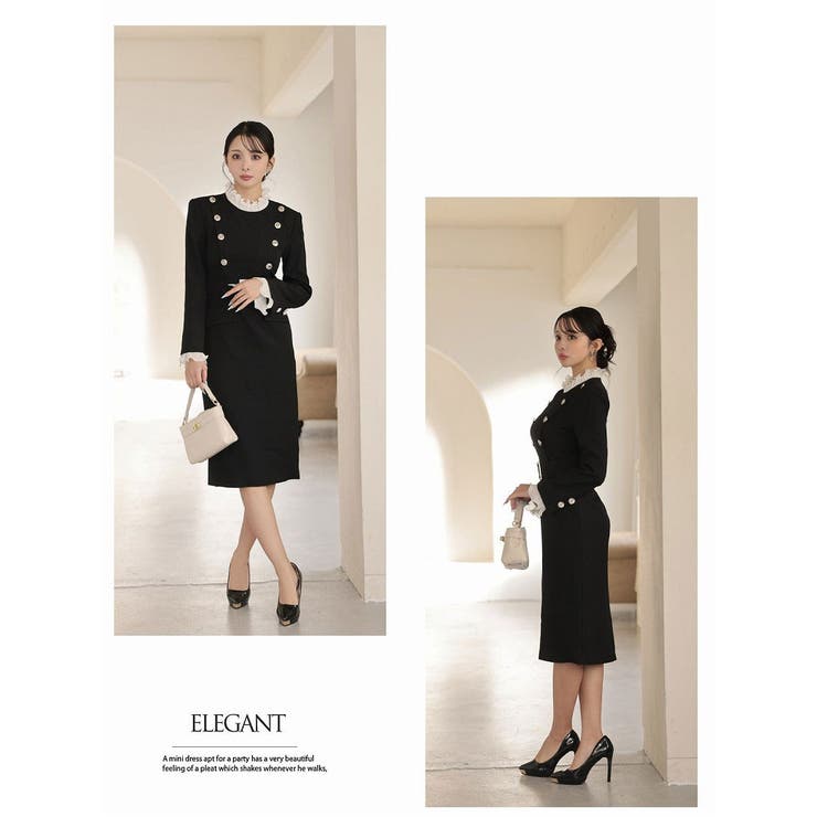 ワンピース キャバドレス レイヤード風 | Ryuyu | 詳細画像8 