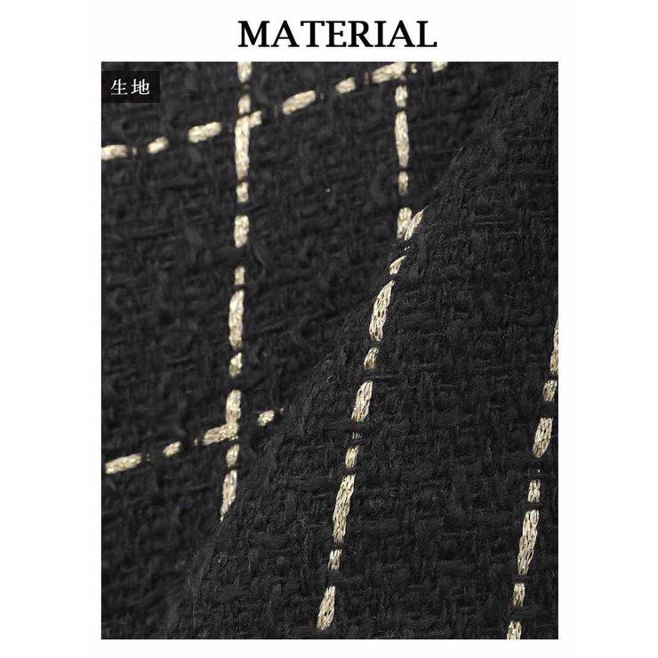 キャバスーツ バイカラー 厚手ツイード | Ryuyu | 詳細画像14 