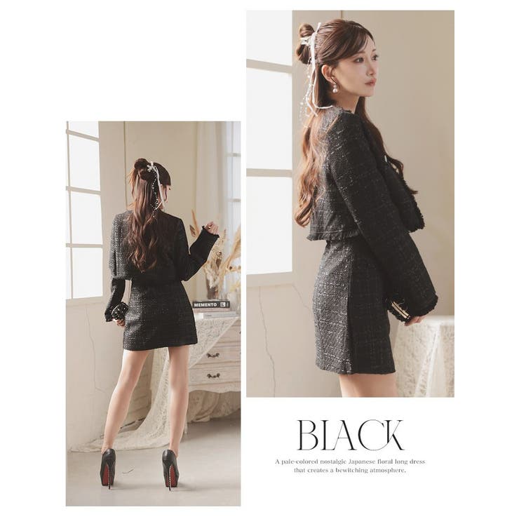 キャバスーツ ツイードスーツ キャバクラスーツ | Ryuyu | 詳細画像6 